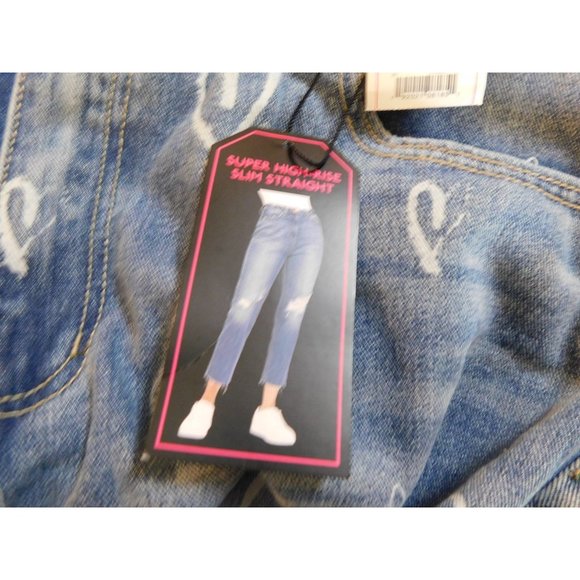 NWT NOBO Size 15 Super Highrise Slim Straight Womens Blue Jeans #O-3-66-G - Picture 6 of 13